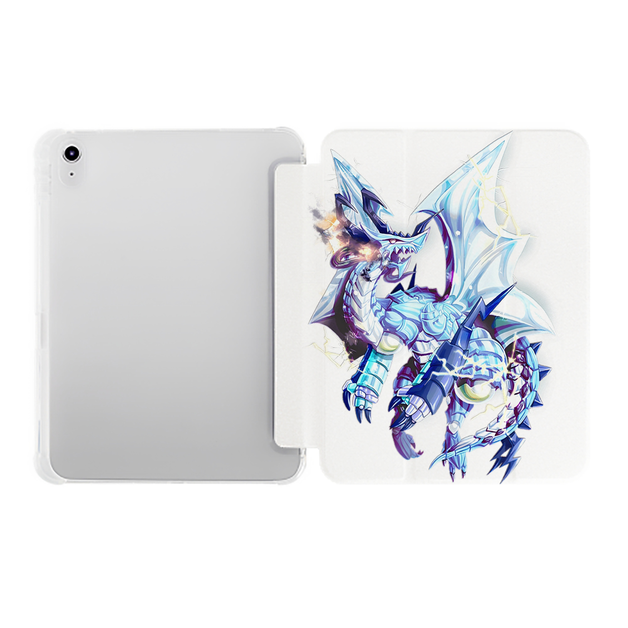 （画像用） 遊☆戯☆王 Yu-Gi-Oh! IPad ケース ペン収納付き 三つ折りスタンド PUレザー×シリコン 対応機種9.5/10.5/10.9インチ